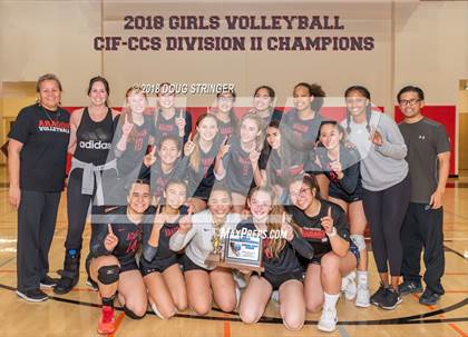 Thumbnail 1 in Aragon vs. Mountain View (CIF-CCS Div II Girls Volleyball Championship) photogallery.