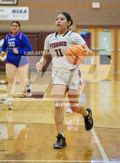Thumbnail 2 in McDermitt vs Pyramid Lake (NIAA Class 1A State Quarterfinals) photogallery.