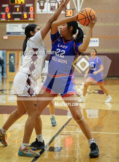 Thumbnail 3 in McDermitt vs Pyramid Lake (NIAA Class 1A State Quarterfinals) photogallery.