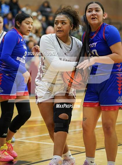 Thumbnail 1 in McDermitt vs Pyramid Lake (NIAA Class 1A State Quarterfinals) photogallery.