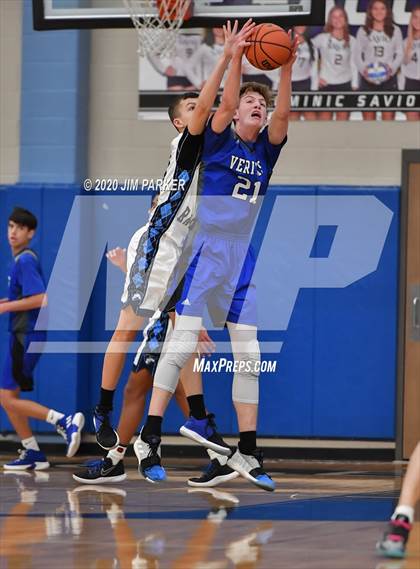 Thumbnail 3 in Round Rock HomeSchool vs Veritas Academy (St. Dominic Savio Tournament) photogallery.