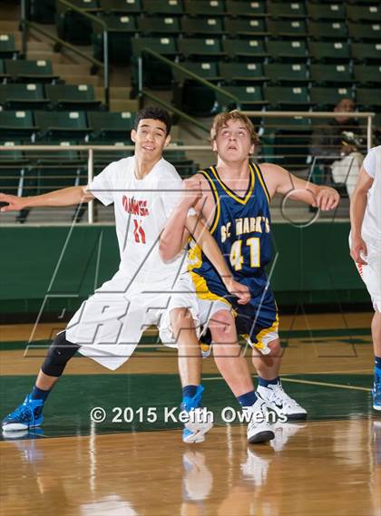 Thumbnail 3 in McKinney North vs. St. Mark's (Prosper ISD Tournament) photogallery.