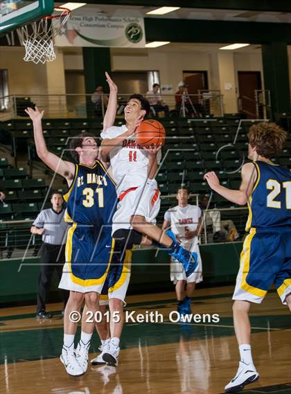 Thumbnail 3 in McKinney North vs. St. Mark's (Prosper ISD Tournament) photogallery.