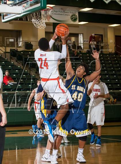 Thumbnail 3 in McKinney North vs. St. Mark's (Prosper ISD Tournament) photogallery.