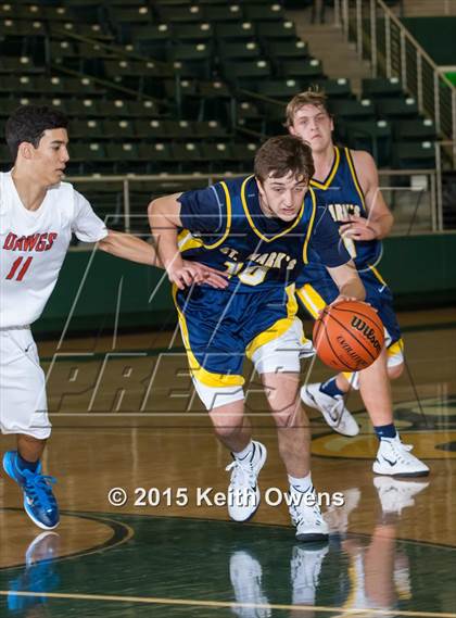 Thumbnail 3 in McKinney North vs. St. Mark's (Prosper ISD Tournament) photogallery.