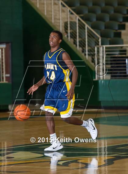 Thumbnail 1 in McKinney North vs. St. Mark's (Prosper ISD Tournament) photogallery.
