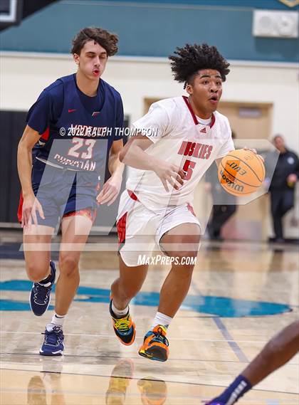 Thumbnail 2 in Centennial vs Modesto Christian (Proving Grounds Showcase '22 @ Sheldon) photogallery.