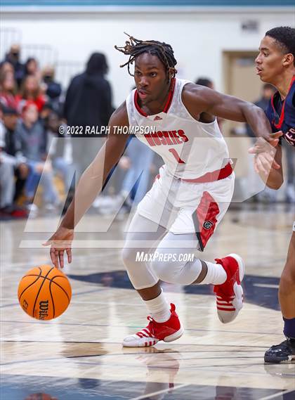 Thumbnail 1 in Centennial vs Modesto Christian (Proving Grounds Showcase '22 @ Sheldon) photogallery.