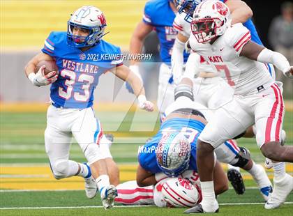 Thumbnail 3 in Westlake vs Katy UIL 6A D2 Semi-Final Playoff photogallery.
