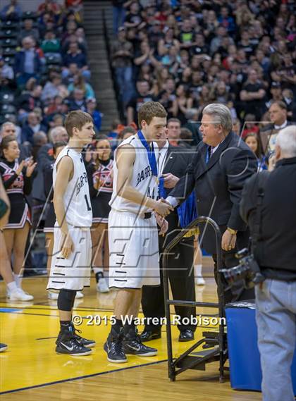 Thumbnail 1 in Marquette Catholic vs. Barr-Reeve (IHSAA 1A Final) photogallery.