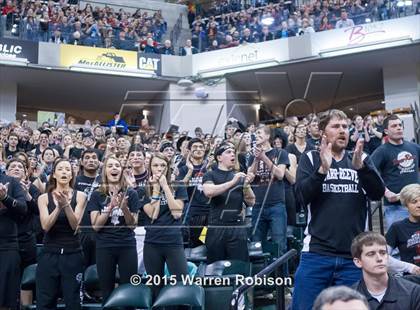 Thumbnail 2 in Marquette Catholic vs. Barr-Reeve (IHSAA 1A Final) photogallery.