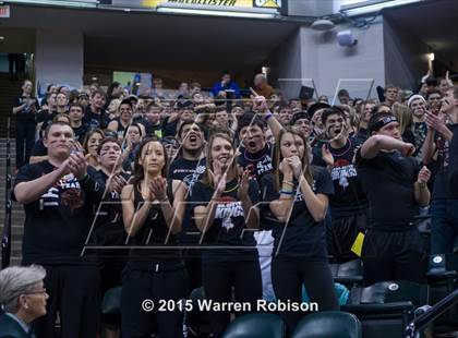 Thumbnail 2 in Marquette Catholic vs. Barr-Reeve (IHSAA 1A Final) photogallery.