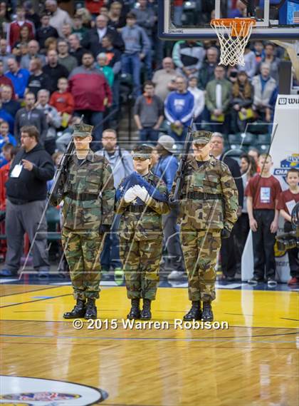 Thumbnail 1 in Marquette Catholic vs. Barr-Reeve (IHSAA 1A Final) photogallery.