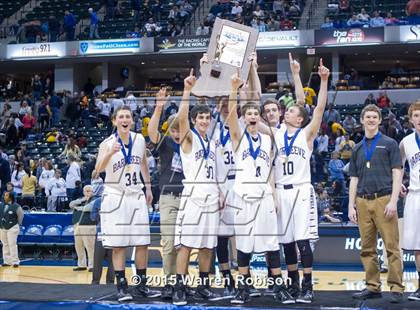 Thumbnail 3 in Marquette Catholic vs. Barr-Reeve (IHSAA 1A Final) photogallery.