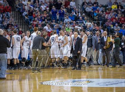 Thumbnail 2 in Marquette Catholic vs. Barr-Reeve (IHSAA 1A Final) photogallery.
