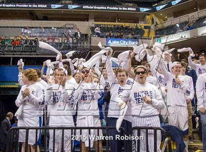Thumbnail 1 in Marquette Catholic vs. Barr-Reeve (IHSAA 1A Final) photogallery.