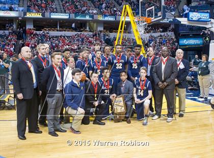 Thumbnail 2 in Marquette Catholic vs. Barr-Reeve (IHSAA 1A Final) photogallery.