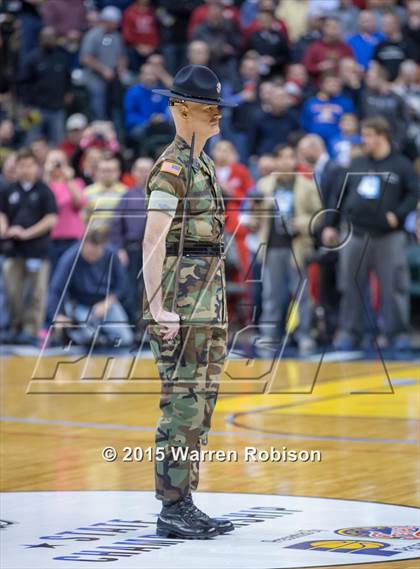 Thumbnail 3 in Marquette Catholic vs. Barr-Reeve (IHSAA 1A Final) photogallery.