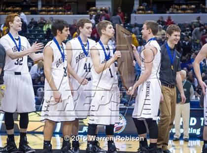 Thumbnail 2 in Marquette Catholic vs. Barr-Reeve (IHSAA 1A Final) photogallery.
