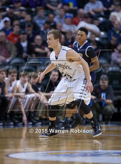 Thumbnail 1 in Marquette Catholic vs. Barr-Reeve (IHSAA 1A Final) photogallery.