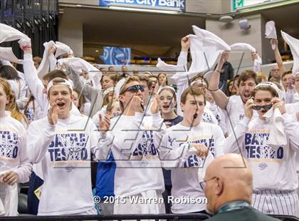 Thumbnail 2 in Marquette Catholic vs. Barr-Reeve (IHSAA 1A Final) photogallery.