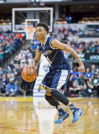 Thumbnail 3 in Marquette Catholic vs. Barr-Reeve (IHSAA 1A Final) photogallery.