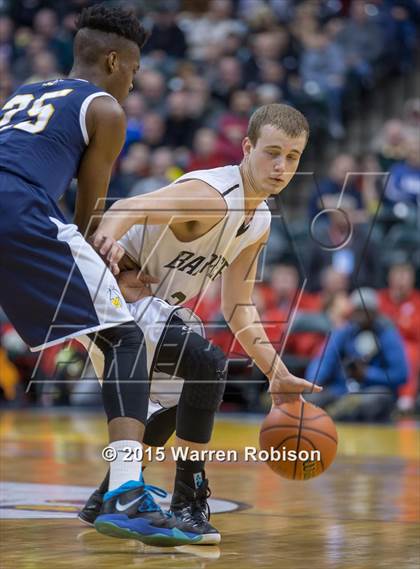 Thumbnail 2 in Marquette Catholic vs. Barr-Reeve (IHSAA 1A Final) photogallery.