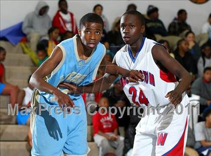 Thumbnail 2 in Washington Prep vs. Locke (CIF LACS Playoffs) photogallery.