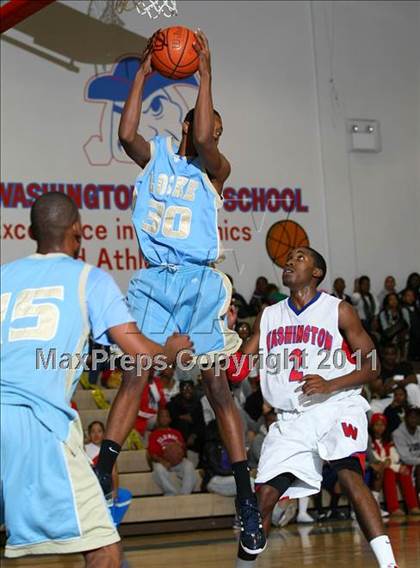 Thumbnail 3 in Washington Prep vs. Locke (CIF LACS Playoffs) photogallery.