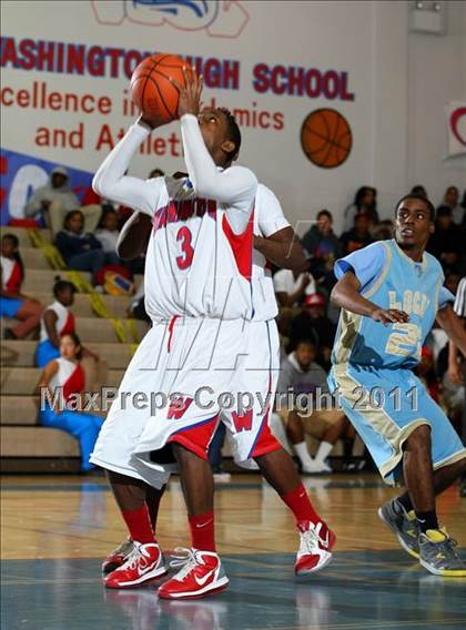 Thumbnail 2 in Washington Prep vs. Locke (CIF LACS Playoffs) photogallery.