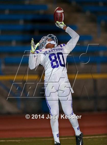 Thumbnail 1 in St. Anthony vs. Grace Brethren (CIF SS Semifinal) photogallery.