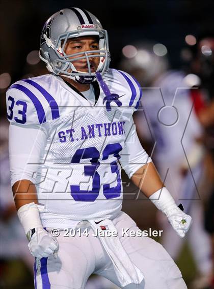 Thumbnail 2 in St. Anthony vs. Grace Brethren (CIF SS Semifinal) photogallery.