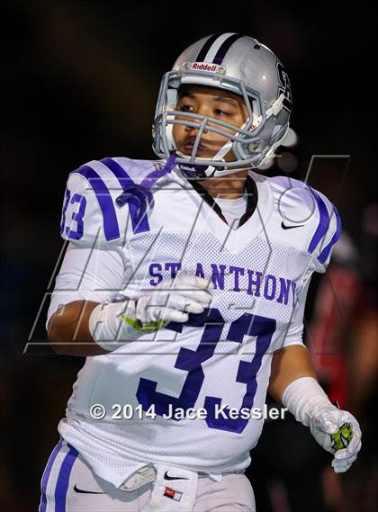 Thumbnail 2 in St. Anthony vs. Grace Brethren (CIF SS Semifinal) photogallery.