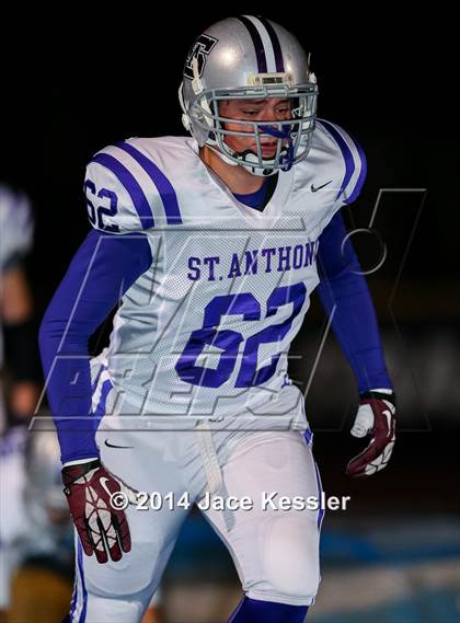 Thumbnail 1 in St. Anthony vs. Grace Brethren (CIF SS Semifinal) photogallery.
