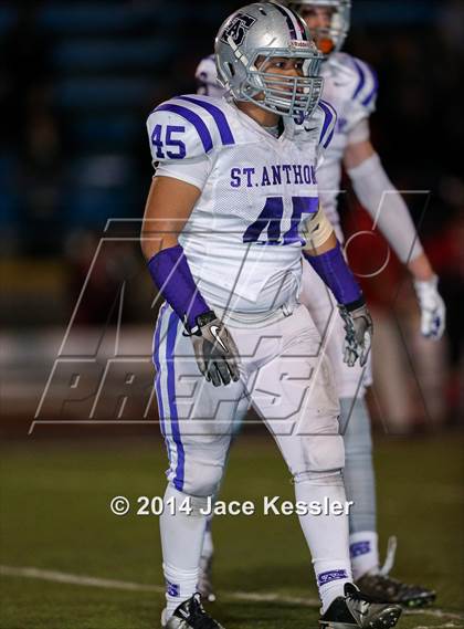 Thumbnail 3 in St. Anthony vs. Grace Brethren (CIF SS Semifinal) photogallery.