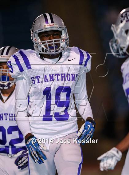 Thumbnail 3 in St. Anthony vs. Grace Brethren (CIF SS Semifinal) photogallery.