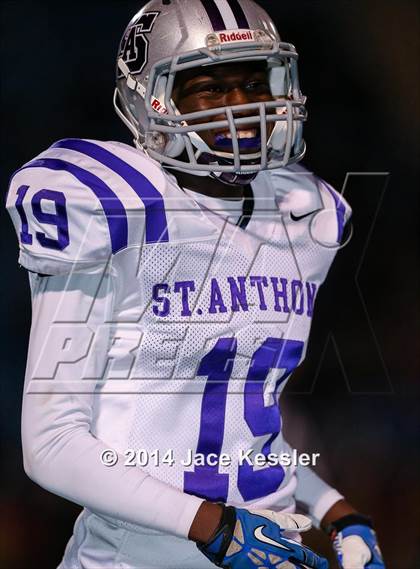 Thumbnail 1 in St. Anthony vs. Grace Brethren (CIF SS Semifinal) photogallery.