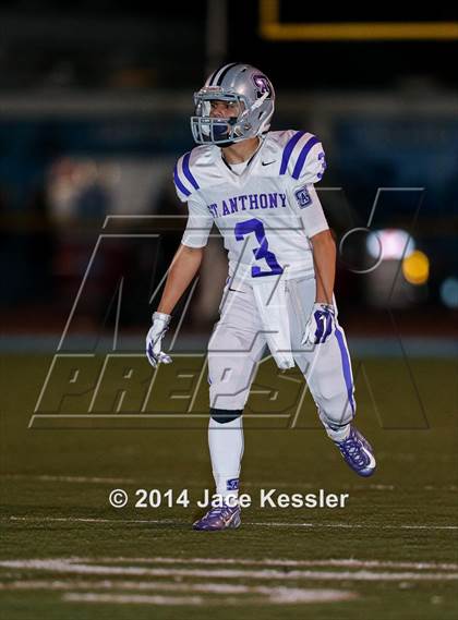 Thumbnail 1 in St. Anthony vs. Grace Brethren (CIF SS Semifinal) photogallery.