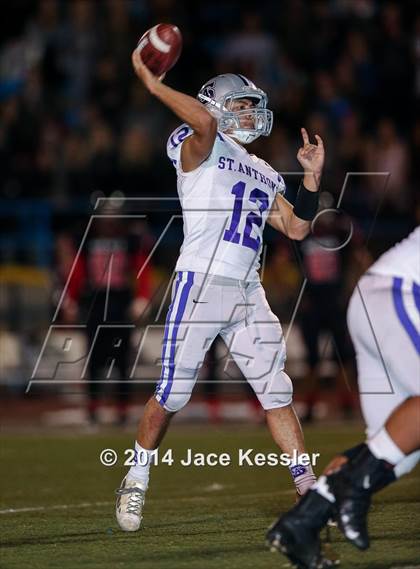 Thumbnail 2 in St. Anthony vs. Grace Brethren (CIF SS Semifinal) photogallery.