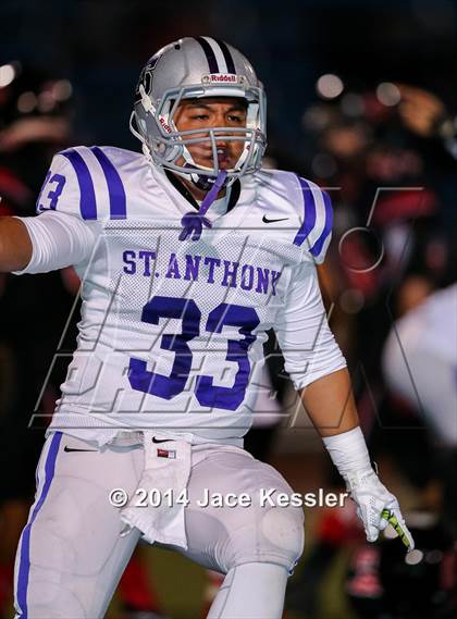 Thumbnail 1 in St. Anthony vs. Grace Brethren (CIF SS Semifinal) photogallery.