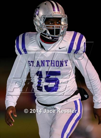 Thumbnail 3 in St. Anthony vs. Grace Brethren (CIF SS Semifinal) photogallery.