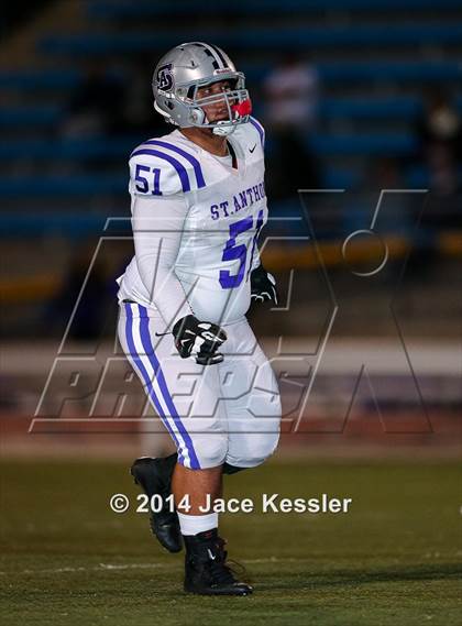 Thumbnail 3 in St. Anthony vs. Grace Brethren (CIF SS Semifinal) photogallery.