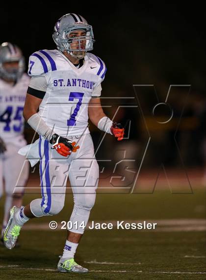 Thumbnail 3 in St. Anthony vs. Grace Brethren (CIF SS Semifinal) photogallery.