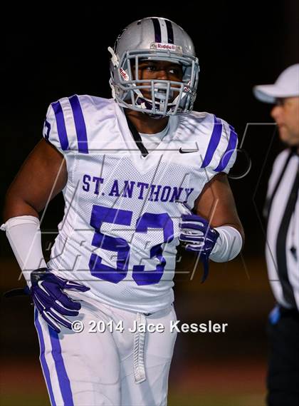 Thumbnail 3 in St. Anthony vs. Grace Brethren (CIF SS Semifinal) photogallery.
