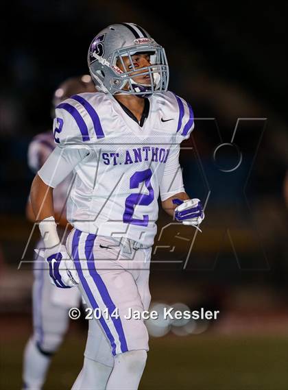 Thumbnail 1 in St. Anthony vs. Grace Brethren (CIF SS Semifinal) photogallery.