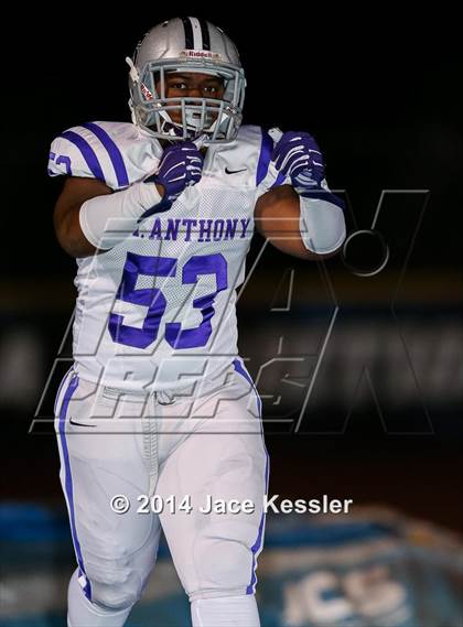 Thumbnail 3 in St. Anthony vs. Grace Brethren (CIF SS Semifinal) photogallery.