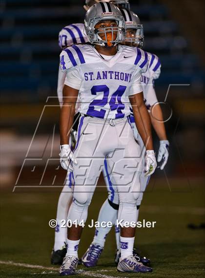 Thumbnail 3 in St. Anthony vs. Grace Brethren (CIF SS Semifinal) photogallery.