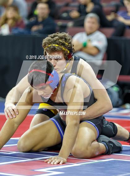 Thumbnail 2 in CIF State Boys Wrestling Championships (3rd Place Matches) photogallery.