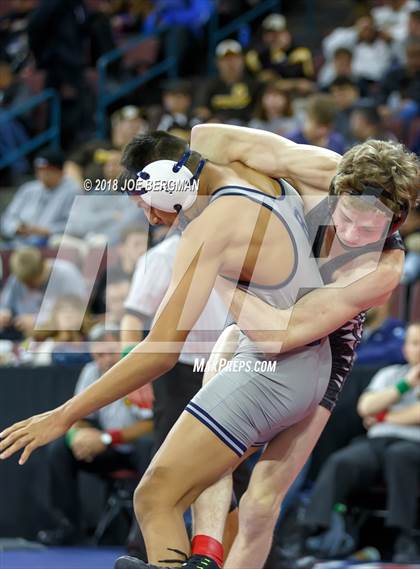 Thumbnail 2 in CIF State Boys Wrestling Championships (3rd Place Matches) photogallery.