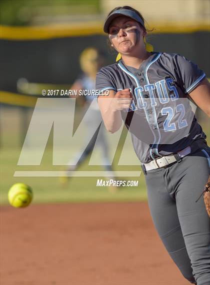 Thumbnail 2 in Sunrise Mountain vs. Cactus (AIA 4A Semifinal) photogallery.